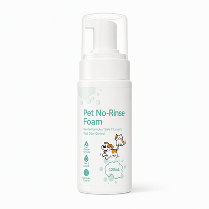 🐾 50% OFF! ✨ No-Rinse Pet Cleansing Foam – Gentle Waterless Mousse, Botanical-Extract Formula & Targeted Cleaning for Paws, Chins & Fur – Quick Freshening Between Baths, Travel & Winter 🌿