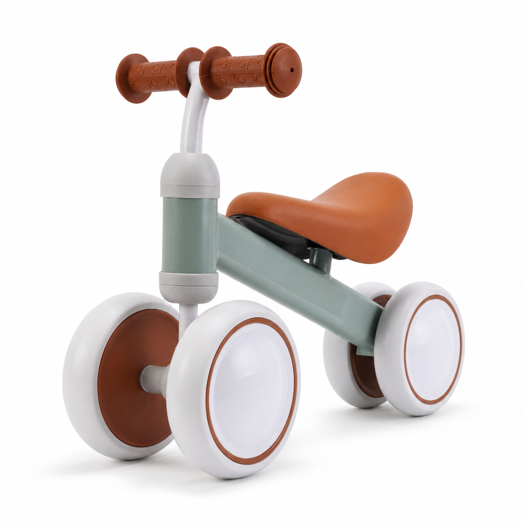 Kids 4-Wheel Balance Bike Ride-On Toy