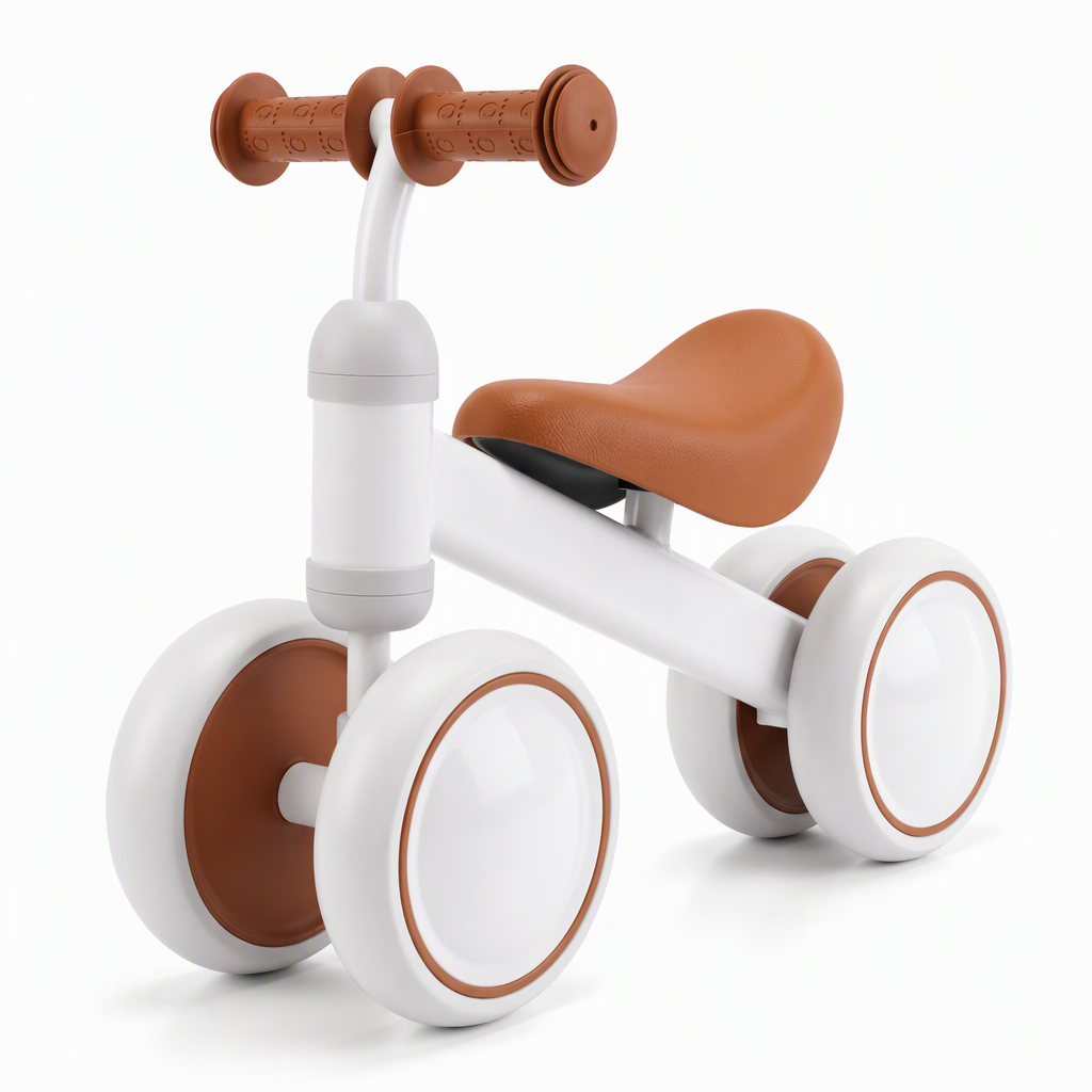 Kids 4-Wheel Balance Bike Ride-On Toy