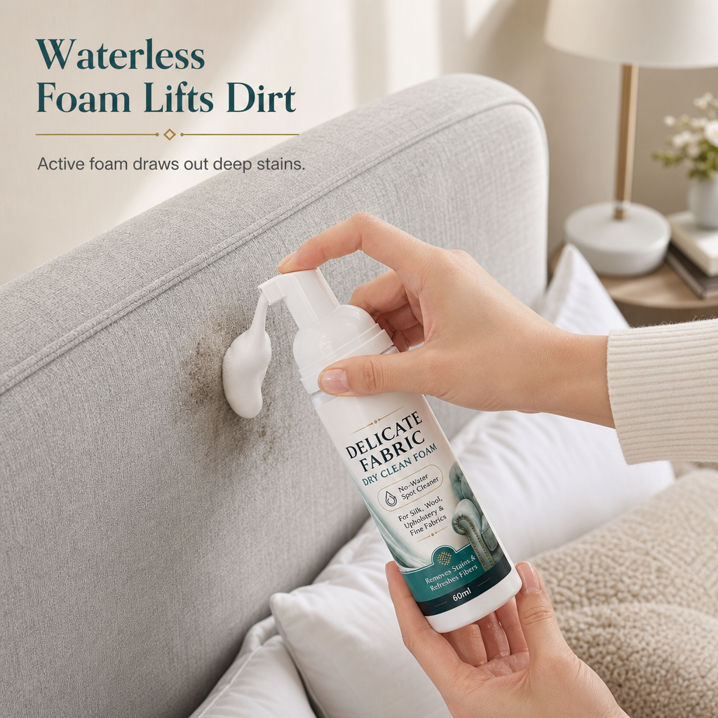 Waterless Fabric Cleaning Foam 60ml and Towel Set