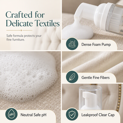 Waterless Fabric Cleaning Foam 60ml and Towel Set