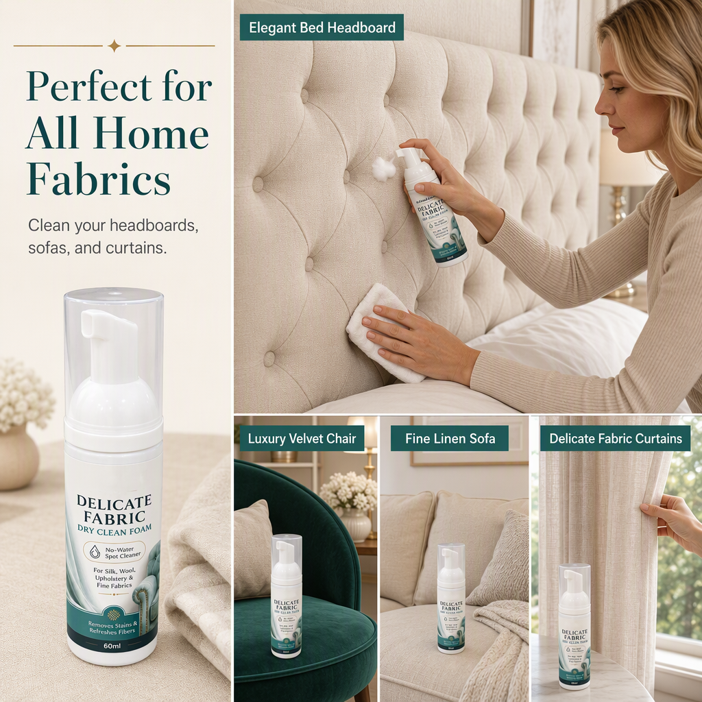 Waterless Fabric Cleaning Foam 60ml and Towel Set