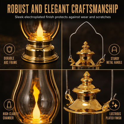 ⏳Limited-time 50% off⏰Vintage LED Decorative Lantern | Heat-Free Simulated-Flicker Flame for a Retro Ambiance🕯️🏮