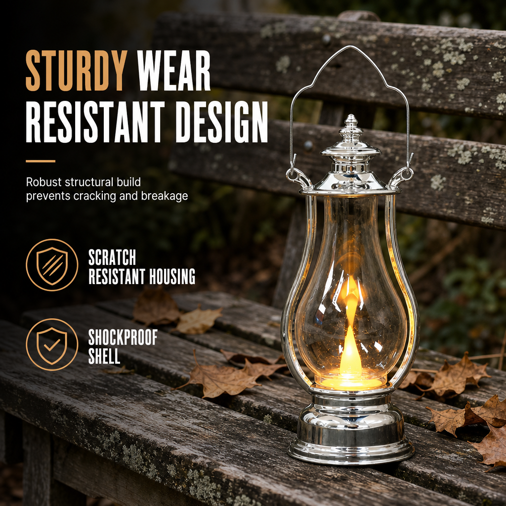 ⏳Limited-time 50% off⏰Vintage LED Decorative Lantern | Heat-Free Simulated-Flicker Flame for a Retro Ambiance🕯️🏮