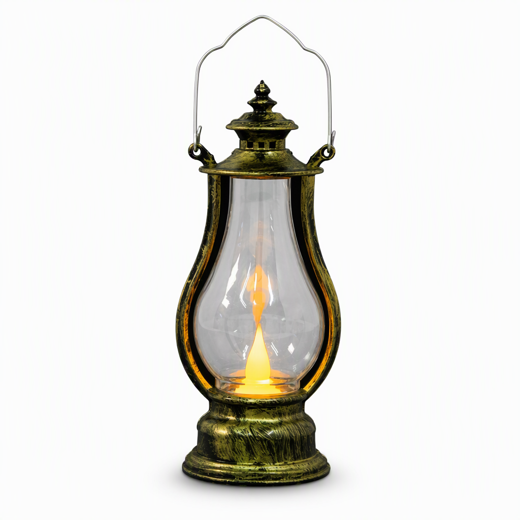 ⏳Limited-time 50% off⏰Vintage LED Decorative Lantern | Heat-Free Simulated-Flicker Flame for a Retro Ambiance🕯️🏮
