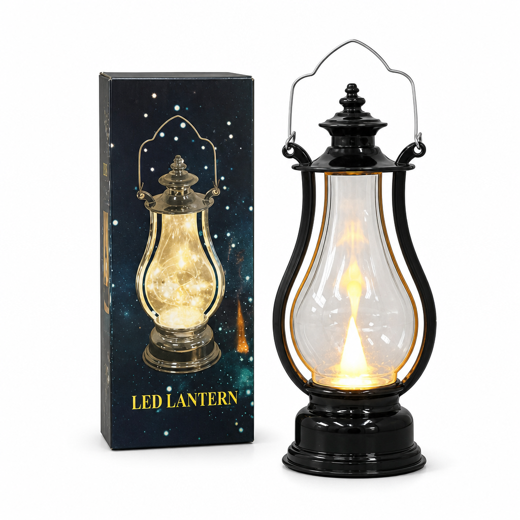 ⏳Limited-time 50% off⏰Vintage LED Decorative Lantern | Heat-Free Simulated-Flicker Flame for a Retro Ambiance🕯️🏮