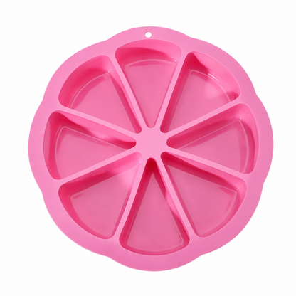 🍰 8-Cavity Triangle Silicone Cake Mold | 23cm