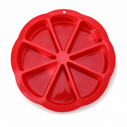 🍰 8-Cavity Triangle Silicone Cake Mold | 23cm