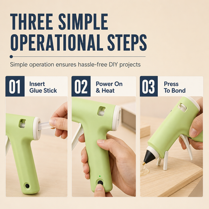 🔫 Cordless Hot Glue Gun – 60-Minute DIY Freedom