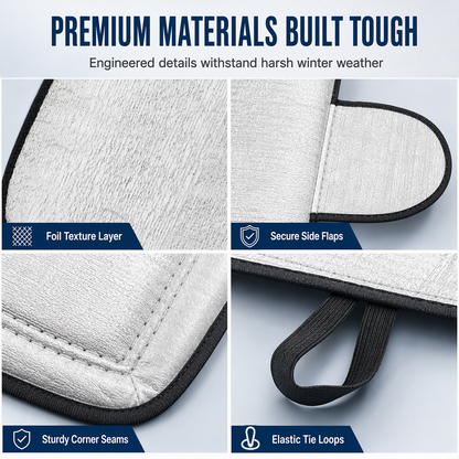 Double-Sided Aluminum Foil Car Windshield Snow Cover