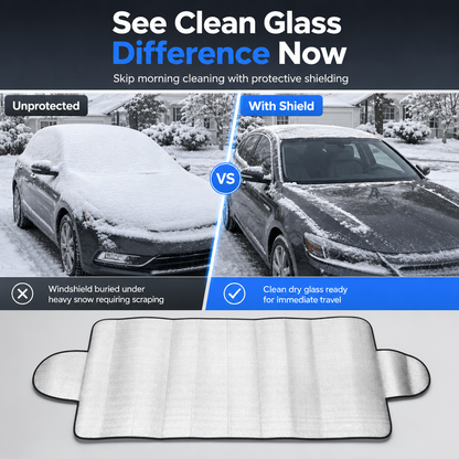 Double-Sided Aluminum Foil Car Windshield Snow Cover