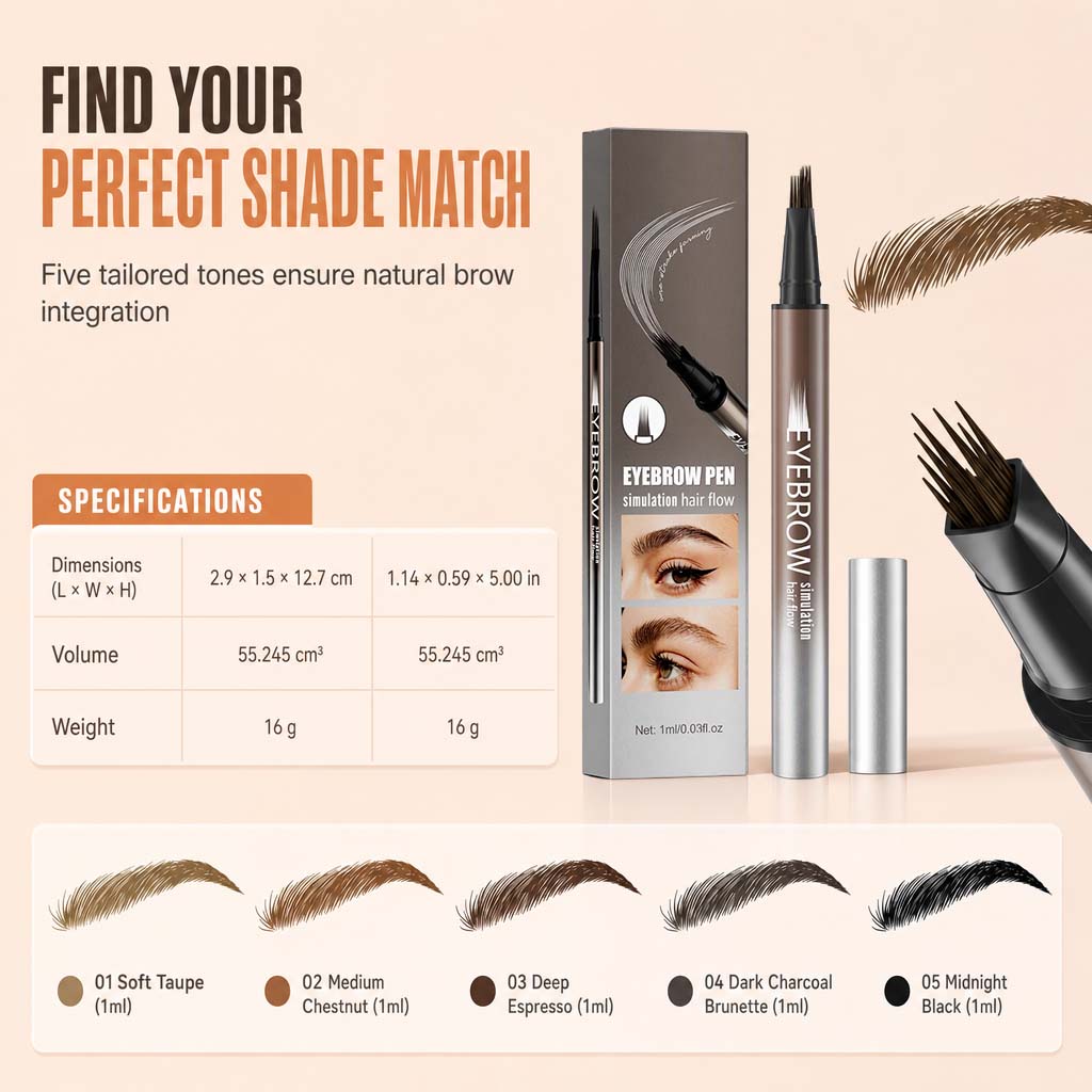 ⏳Time-Limited Special⏰Liquid Eyebrow Pen with Fine Brush Tip