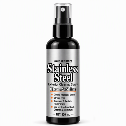 Stainless Steel Cleaner and Polish Spray Set for Household Appliances Refrigerators and Microwaves