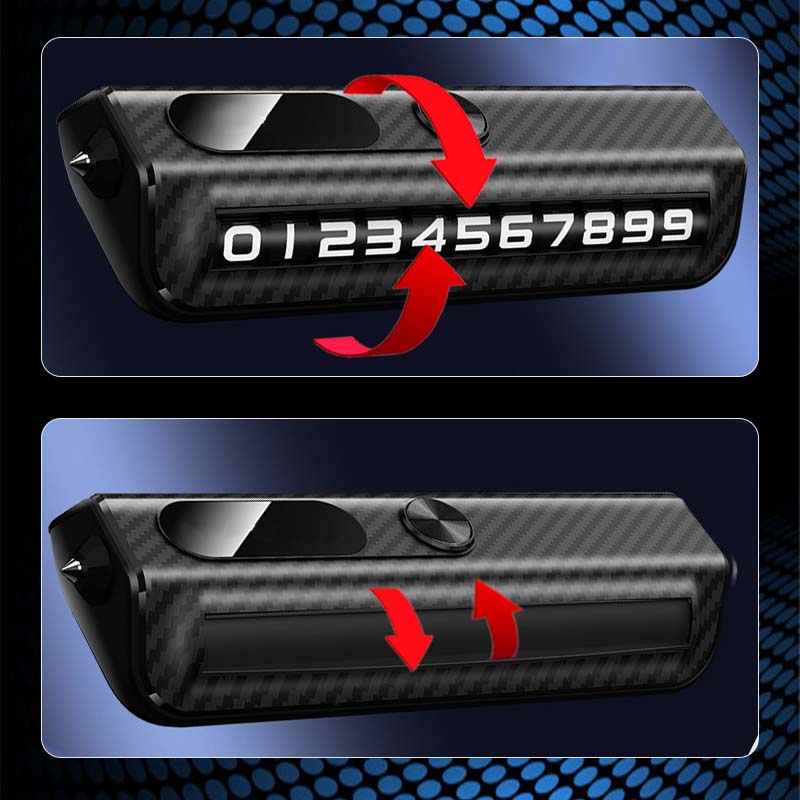 Multi-functional Temporary Parking Phone Number Plate
