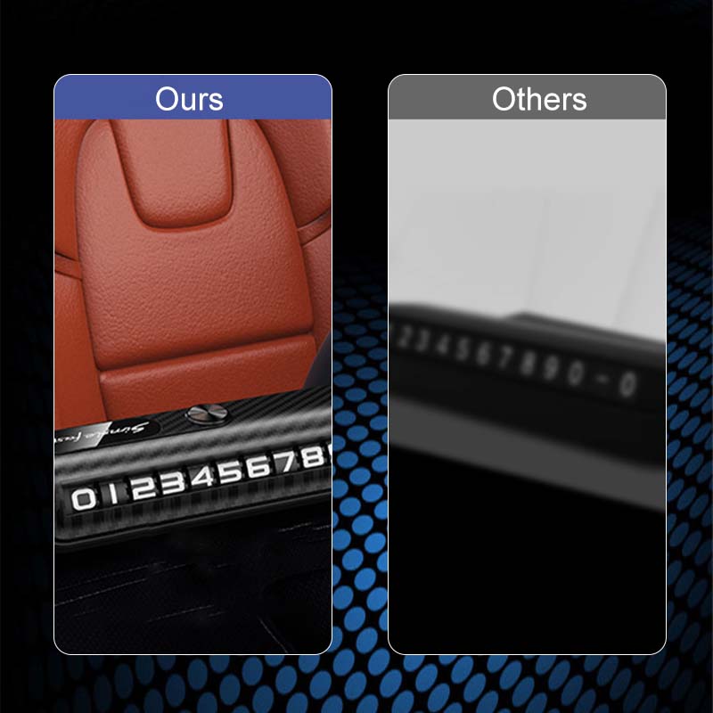Multi-functional Temporary Parking Phone Number Plate
