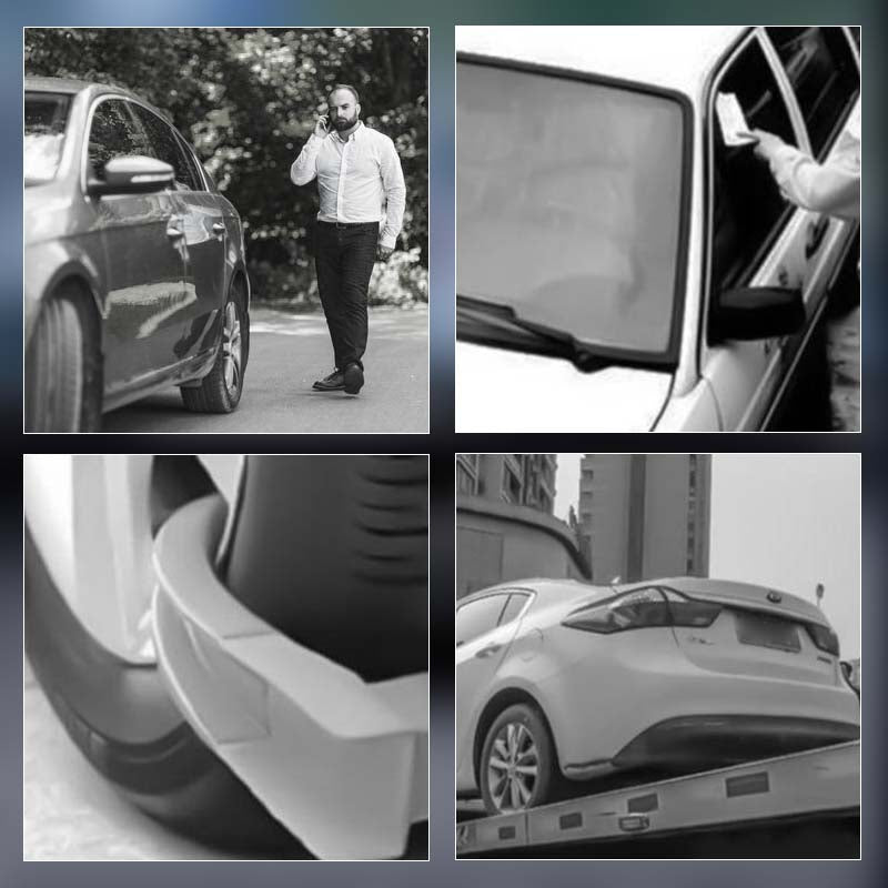 Multi-functional Temporary Parking Phone Number Plate