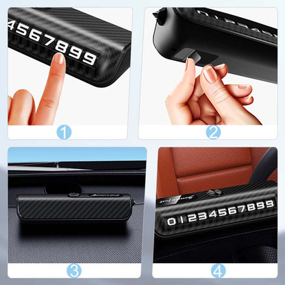 Multi-functional Temporary Parking Phone Number Plate