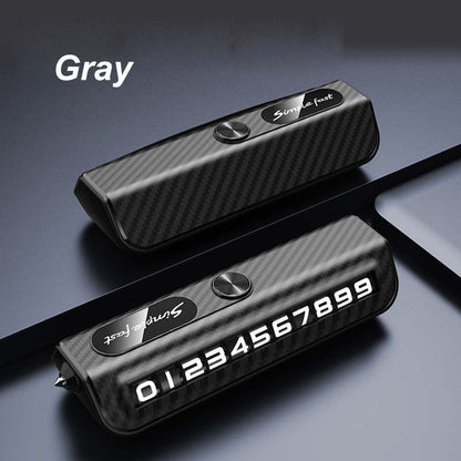Multi-functional Temporary Parking Phone Number Plate