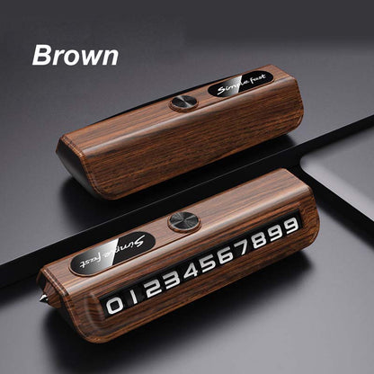 Multi-functional Temporary Parking Phone Number Plate