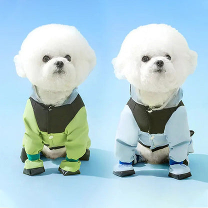 🌧️ Full-Coverage Pet Raincoat – Waterproof & Easy to Wear