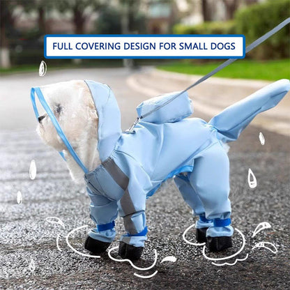 🌧️ Full-Coverage Pet Raincoat – Waterproof & Easy to Wear