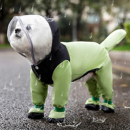 🌧️ Full-Coverage Pet Raincoat – Waterproof & Easy to Wear