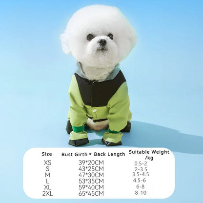 🌧️ Full-Coverage Pet Raincoat – Waterproof & Easy to Wear