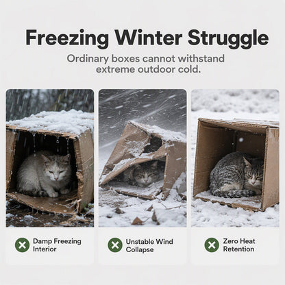 🐱 Outdoor Cat Shelter – Insulated & Weather-Resistant