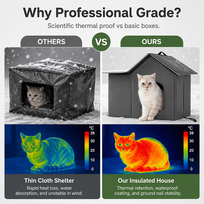 🐱 Outdoor Cat Shelter – Insulated & Weather-Resistant