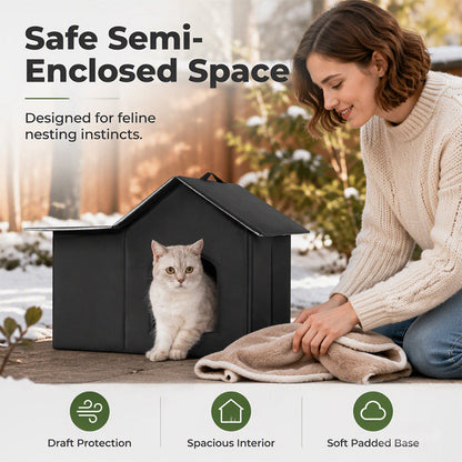 🐱 Outdoor Cat Shelter – Insulated & Weather-Resistant