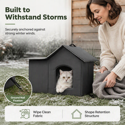 🐱 Outdoor Cat Shelter – Insulated & Weather-Resistant