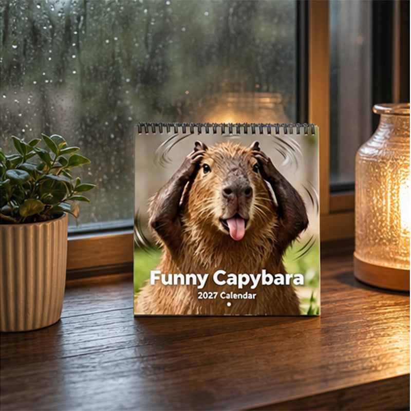 Funny Capybara Calendar 2027