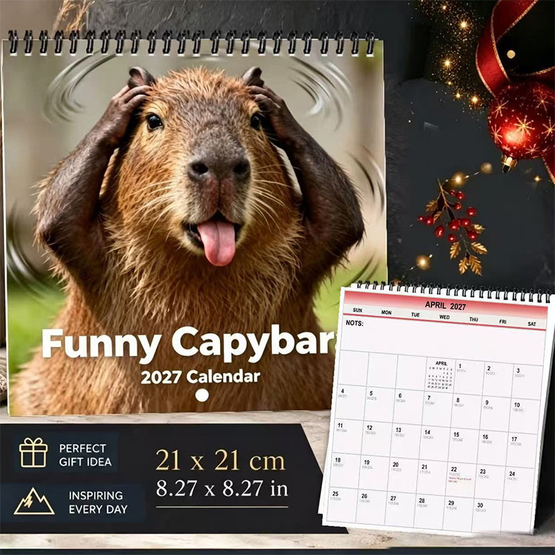 Funny Capybara Calendar 2027