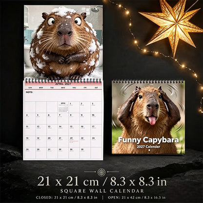 Funny Capybara Calendar 2027