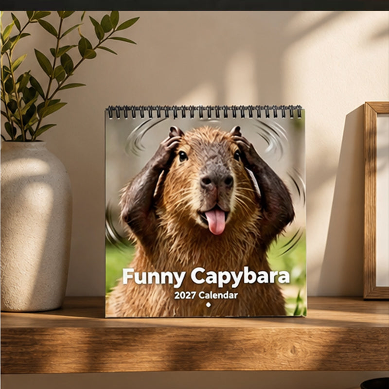 Funny Capybara Calendar 2027