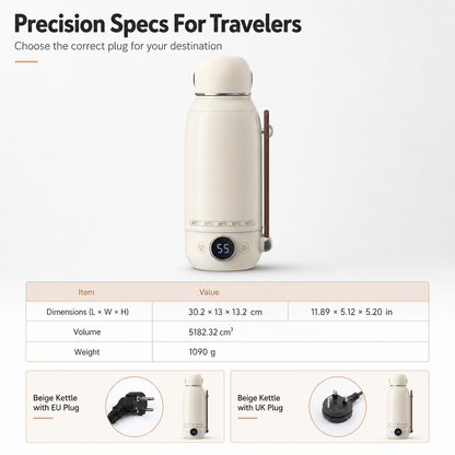 Portable Electric Kettle Travel Water Boiler
