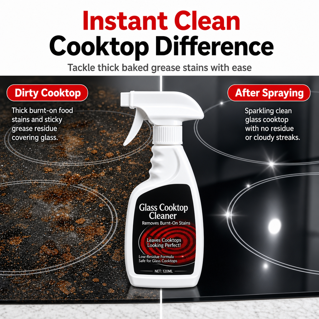 🔥Fast-Acting Glass Cooktop Cleaning Spray