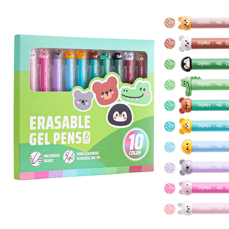 Multicolor Erasable Gel Pen Set