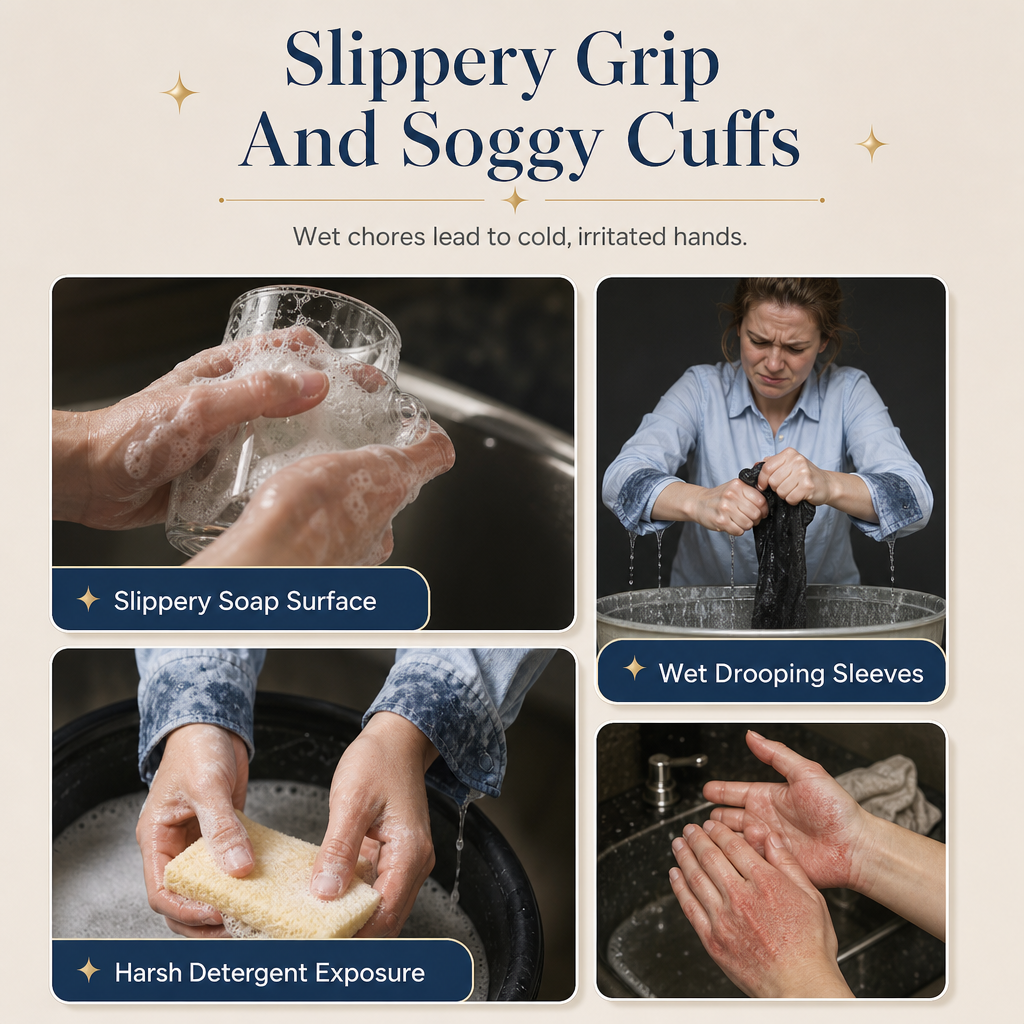 Nitrile Cleaning Gloves for Kitchen and Dishwashing