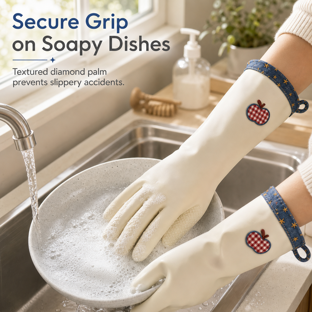 Nitrile Cleaning Gloves for Kitchen and Dishwashing