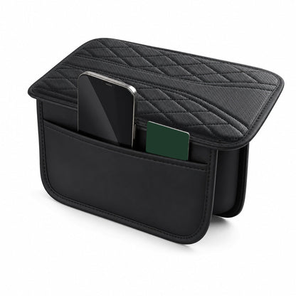 Car Central Armrest Cushion Pad with Storage Pocket