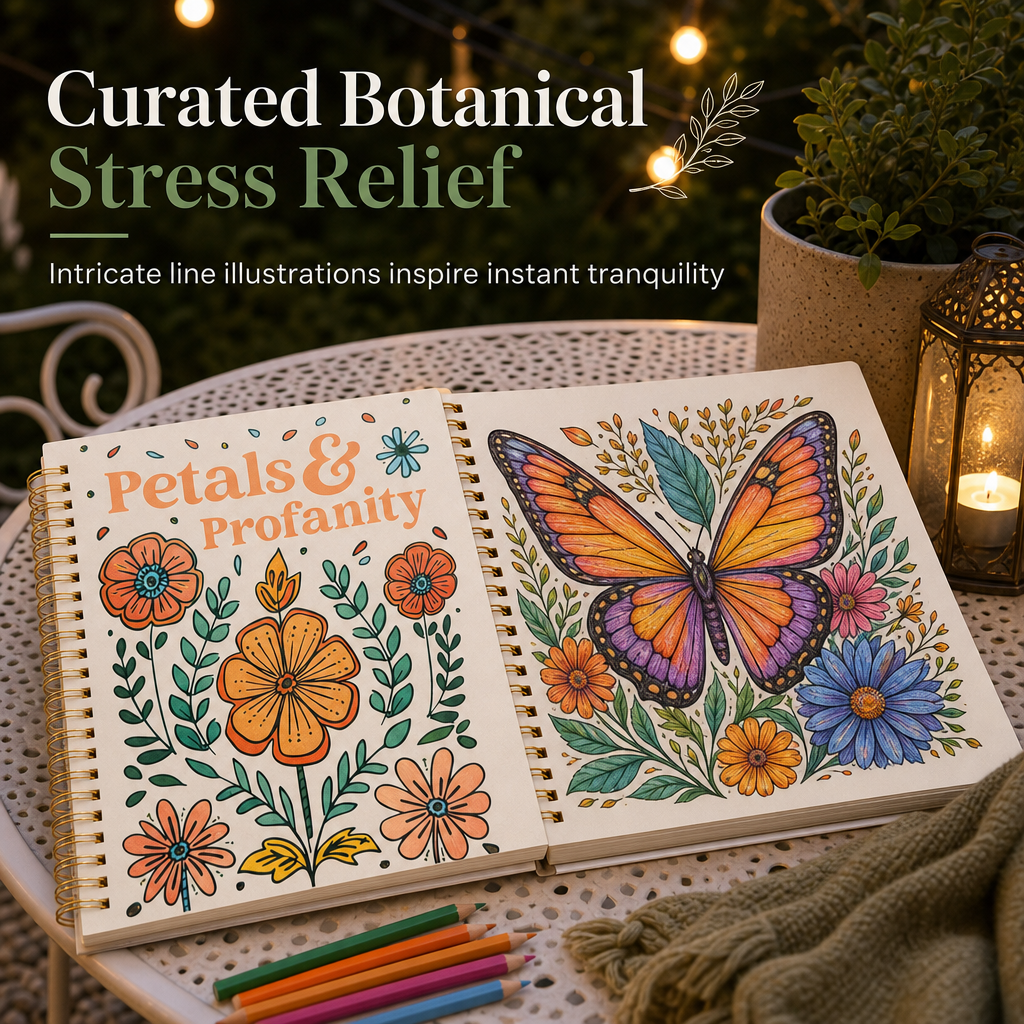 Cute Adult Coloring Book