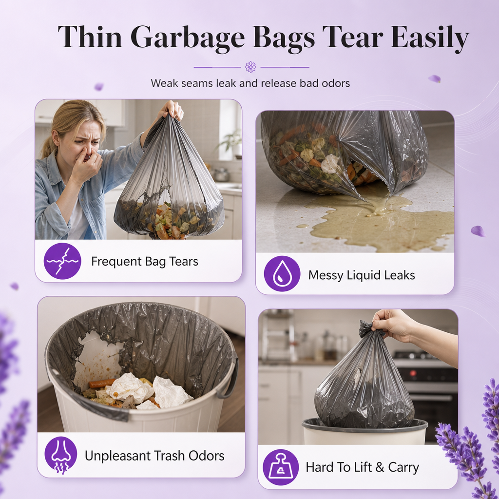 Thickened Drawstring Trash Bags