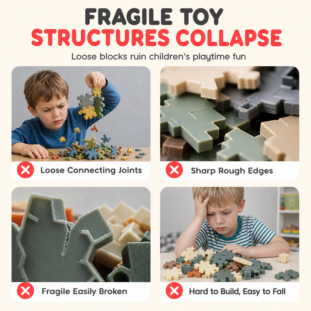 📢📢50% OFF !! ⏰Kids 3D Interlocking Snowflake Building Blocks