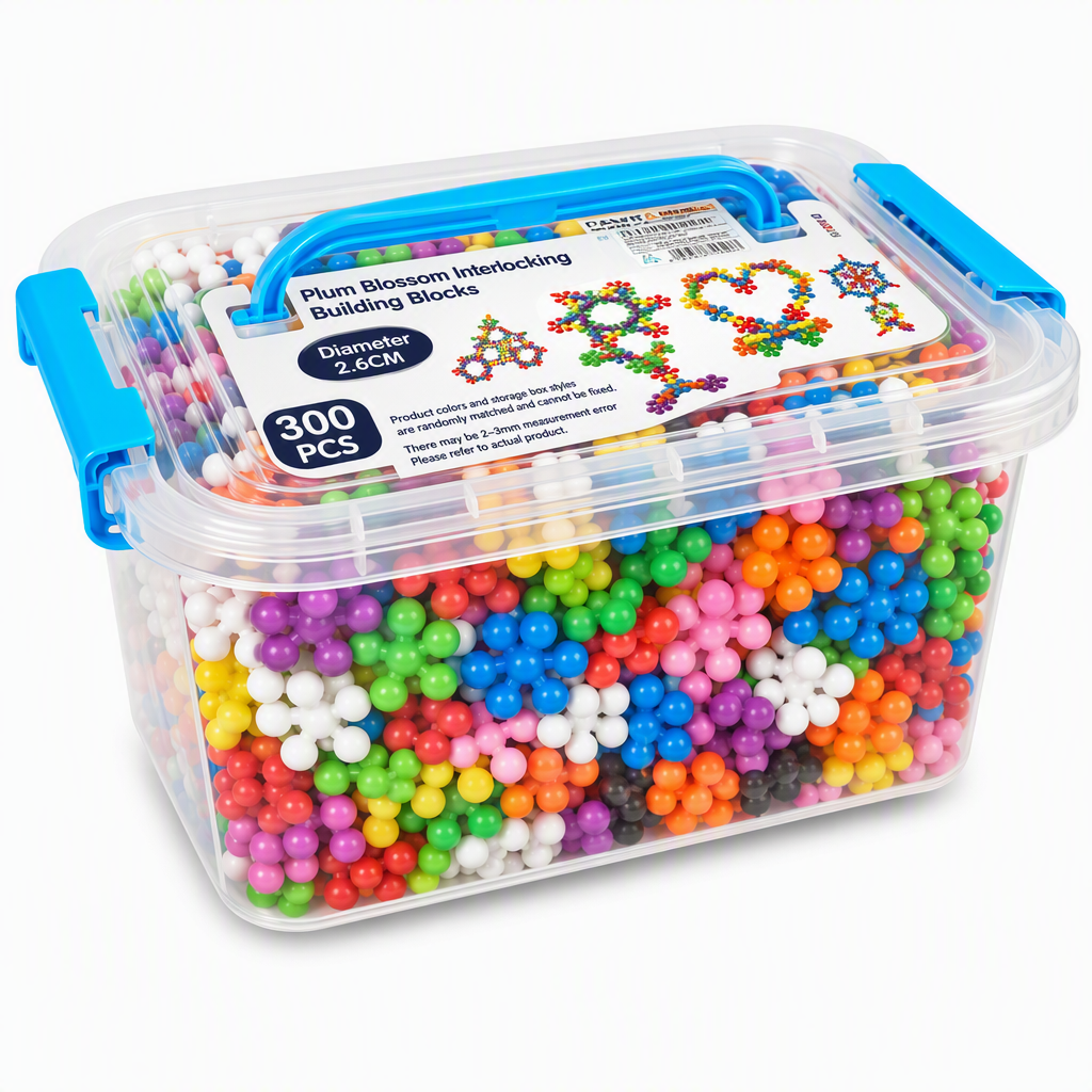 📢📢50% OFF !! ⏰Kids 3D Interlocking Snowflake Building Blocks