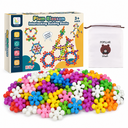 📢📢50% OFF !! ⏰Kids 3D Interlocking Snowflake Building Blocks