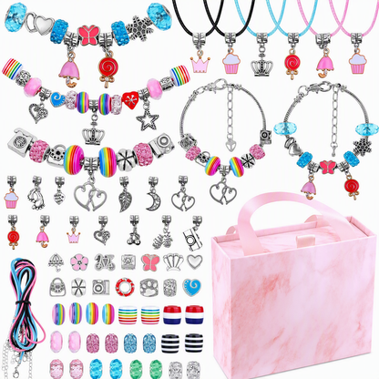 ✨ LIMITED-TIME 50% OFF! 💎 Kids DIY Charm Bracelet Kit – Creative, Screen-Free, Fun 🎀
