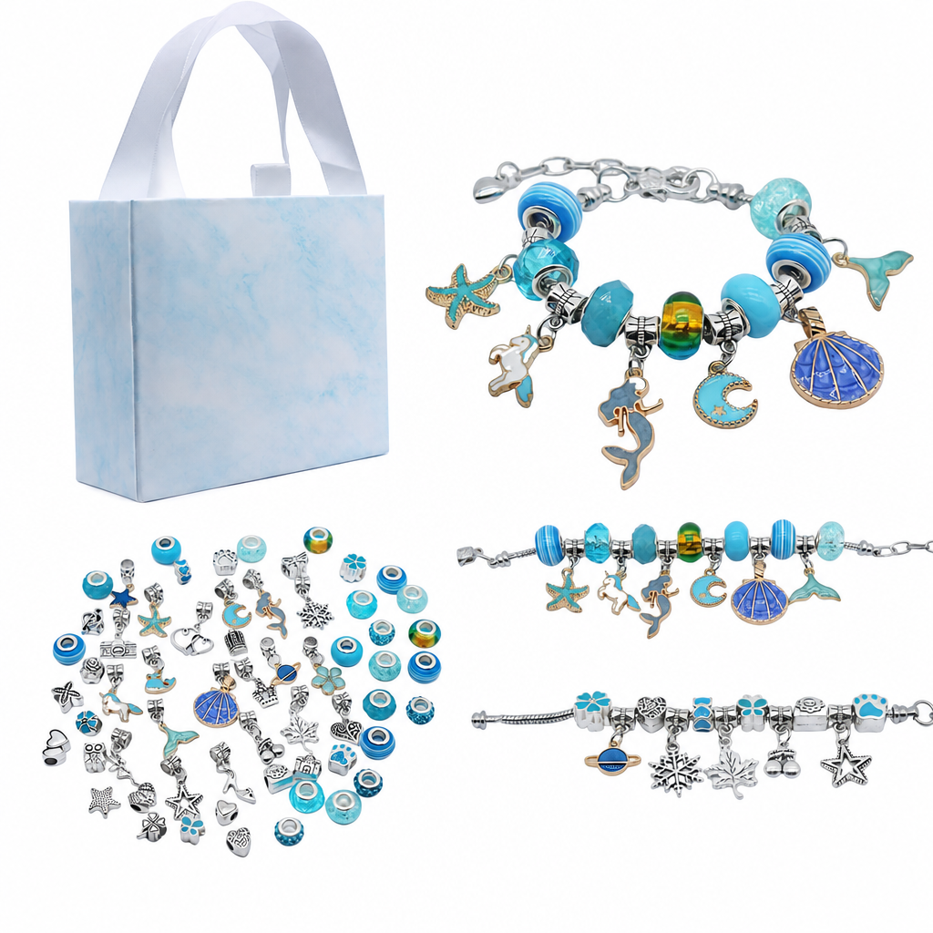 ✨ LIMITED-TIME 50% OFF! 💎 Kids DIY Charm Bracelet Kit – Creative, Screen-Free, Fun 🎀
