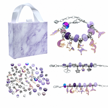 ✨ LIMITED-TIME 50% OFF! 💎 Kids DIY Charm Bracelet Kit – Creative, Screen-Free, Fun 🎀