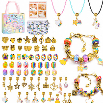 ✨ LIMITED-TIME 50% OFF! 💎 Kids DIY Charm Bracelet Kit – Creative, Screen-Free, Fun 🎀